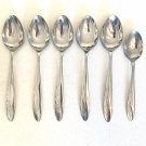 6 Castle Court WHEAT Spoons Stainless Steel Glossy Spoon Set 6.75" & 6" Vintage 6 Castle Court WHEAT Spoons Stainless Steel Glossy Spoon Set 6.75" & 6" Vintage