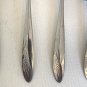 6 Castle Court WHEAT Spoons Stainless Steel Glossy Spoon Set 6.75" & 6" Vintage