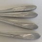 6 Castle Court WHEAT Spoons Stainless Steel Glossy Spoon Set 6.75" & 6" Vintage