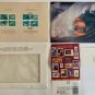 Creatures Of the Sea Album 1990 Stamps US & Soviet Russia Blocks of 4 Complete