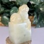 Chinese Jade Dog Stamp Seal Chop Figurine Carved Mythical Beast Animal Statue