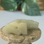 Antique Soapstone Carved Rat Mouse Statue Figurine Chinese Zodiac Animal Mini