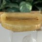 Vintage Chinese Yellow Jade Hand Carved Dragon Beast Belt Buckle Mystical Animal
