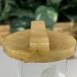 Vintage Chinese Yellow Jade Hand Carved Dragon Beast Belt Buckle Mystical Animal