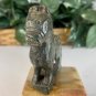 Chinese Jade Stone Wealth Horse Figurine Carved Animal Figure Pony Statue 3"x3"