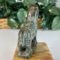 Chinese Jade Stone Wealth Horse Figurine Carved Animal Figure Pony Statue 3"x3"