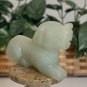 Chinese Carved Jade Foo Dog Lion Guardian Carved Beast Figurine Animal 2.5" VTG