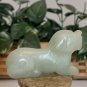 Chinese Carved Jade Foo Dog Lion Guardian Carved Beast Figurine Animal 2.5" VTG