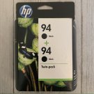 GENUINE HP 94 94 C9350FN Twin-Pack Black Ink Cartridges In Box OEM EXPIRED 2012 GENUINE HP 94 94 C9350FN Twin-Pack Black Ink Cartridges In Box OEM EXPIRED 2012