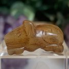 Hand Carved Jade Chinese Zodiac Rat Drilled Animal Bead Stone Figurine 20th C. Hand Carved Jade Chinese Zodiac Rat Drilled Animal Bead Stone Figurine 20th C.
