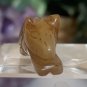 Hand Carved Jade Chinese Zodiac Rat Drilled Animal Bead Stone Figurine 20th C.