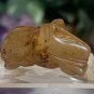 Hand Carved Jade Chinese Zodiac Rat Drilled Animal Bead Stone Figurine 20th C.