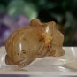 Hand Carved Jade Chinese Zodiac Rat Drilled Animal Bead Stone Figurine 20th C.
