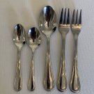 Walco PACIFIC RIM Contemporary Spoons Forks W Mixed Brands Same Pattern Lot of 5