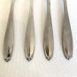 4 Wallace LURE Satin Dinner Forks 7" Stainless Steel Fork Vintage Flatware Set