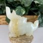 Chinese White Jade Figurine Carved Mythical Beast Auspicious Animal Statue 2.8"