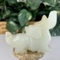 Chinese White Jade Figurine Carved Mythical Beast Auspicious Animal Statue 2.8"
