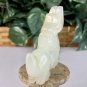 Chinese White Jade Figurine Carved Mythical Beast Auspicious Animal Statue 2.8"