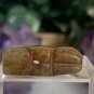 Hand Carved Jade Chinese Zodiac Ram Drilled Animal Bead Stone Figurine 20th C.