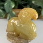 Chinese Yellow Jade Ram Figurine Carved Mythical Beast Auspicious Animal Statue
