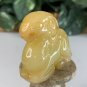 Chinese Yellow Jade Ram Figurine Carved Mythical Beast Auspicious Animal Statue