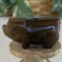 Vintage Chinese Zodiac Jade Pig Necklace Bead Hand Carved Animal Pendant 1.9"