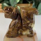 Chinese Jade Stone Dragon Figurine Carved Mythical Beast Animal Statue Figure Chinese Jade Stone Dragon Figurine Carved Mythical Beast Animal Statue Figure
