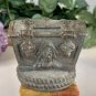 1950s Treasure Chest Cast Metal Coin Money Bank Pirate Skull Cross Bones Patina
