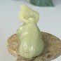 Antique Soapstone Carved Ox Statue Cow Bull Figurine Animal Carving Miniature