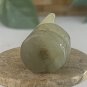 Vintage Chinese Zodiac Jade Snake Pendant Bead Hand Carved Miniature Animal 1.2"