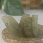 Vintage Chinese Zodiac Jade Snake Pendant Bead Hand Carved Miniature Animal 1.2"