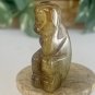 Vintage Chinese Zodiac Jade Monkey Pendant Bead Hand Carved Miniature Animal 1.7
