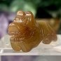 Hand Carved Jade Chinese Zodiac Tiger Drilled Animal Bead Stone Figurine 20th C.
