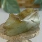 Vintage Chinese Zodiac Jade Rat Pendant Bead Hand Carved Miniature Animal 1.7"
