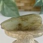 Vintage Chinese Zodiac Jade Rat Pendant Bead Hand Carved Miniature Animal 1.7"