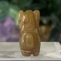 Hand Carved Jade Chinese Zodiac Dog Drilled Animal Bead Stone Figurine 20th C.