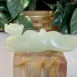 VTG Chinese Carved Jade Pheasant Bird Dragon Figurine Statue Bird Carving 3.6"