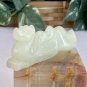 VTG Chinese Carved Jade Pheasant Bird Dragon Figurine Statue Bird Carving 3.6"