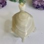 Vintage Onyx Stone Hand Carved Turtle Figurine Sculpture Etched Turtle Shell 4.5