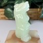 Chinese Jade Foo Dog Dragon Figurine Carved Mythical Beast Auspicious Animal 2.5