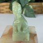 Chinese Jade Foo Dog Chop Figurine Carved Mythical Beast Animal Statue Figure