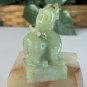 Chinese Jade Foo Dog Chop Figurine Carved Mythical Beast Animal Statue Figure