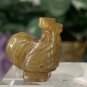 Hand Carved Jade Chinese Zodiac Rooster Animal Bead Stone Bird Figurine 20th C.