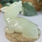 Chinese Jade Dragon Turtle Figurine Carved Mythical Animal Figure Carving 2"