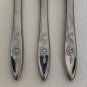 MY ROSE 3 Hollow Handle Dinner Knives Oneida Community Stainless Knife Set 8.5"
