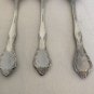 3 ESTIA CASCADE Stainless Glossy Dinner Spoons 7.5" Floral Silverware Flatware