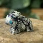 Zuni Style Rabbit Fetish Bead Drilled Stone Native American Mini Animal Bunny .7