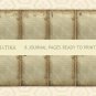 Journal Pages 5"x7" - Ghost Talk Vintage Style - Ruled Pages Old Paper