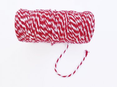 Baker Twine Red/White 50 Meters