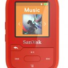 SanDisk SDMX28-016G-G46R Clip Sport Plus MP3 Player, 16GB (Red)